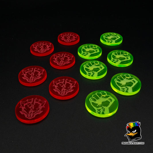 Marcadores "Ventaja y Complicación" Warmonger