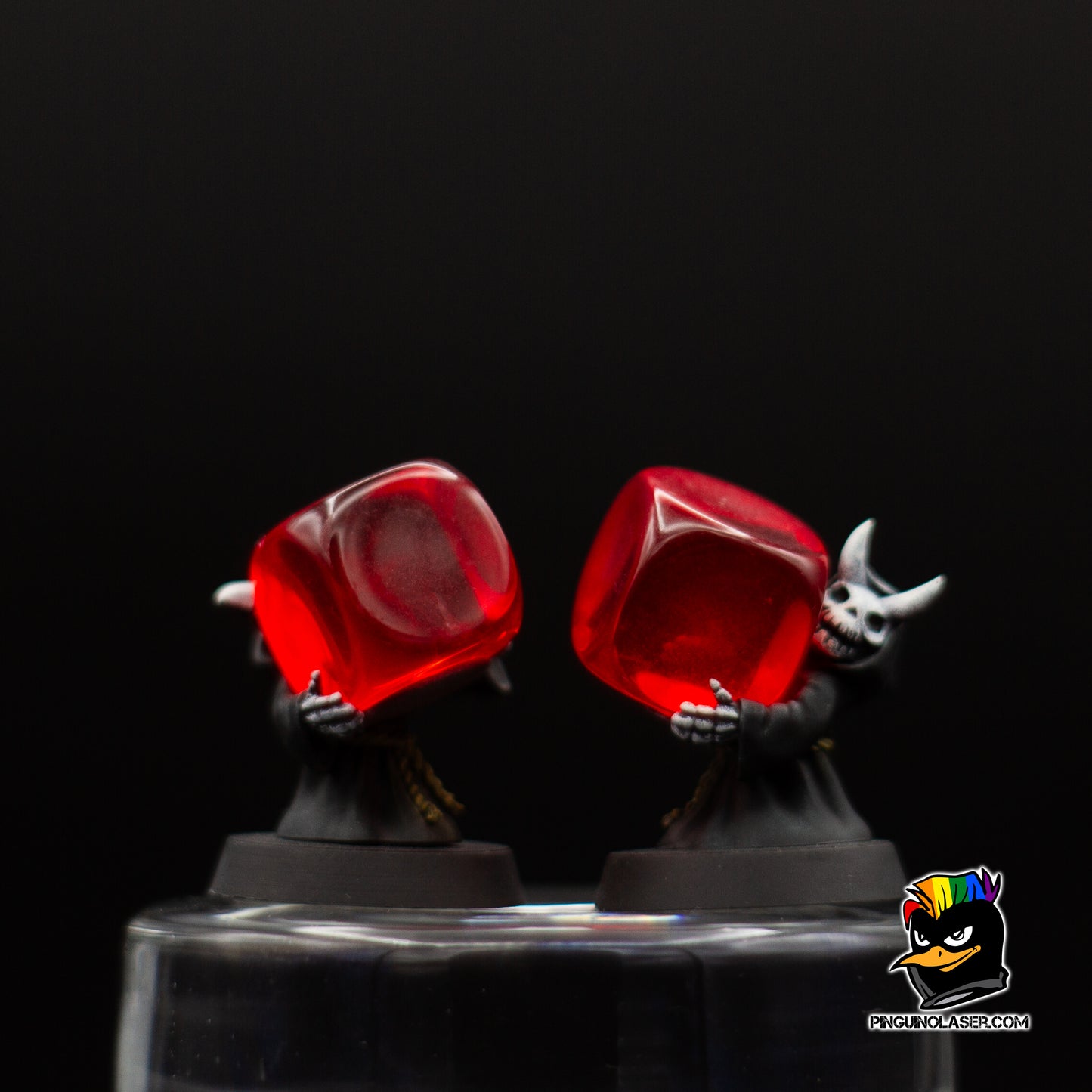 LOTE Dados D6 personalizados cara del 6 grabados