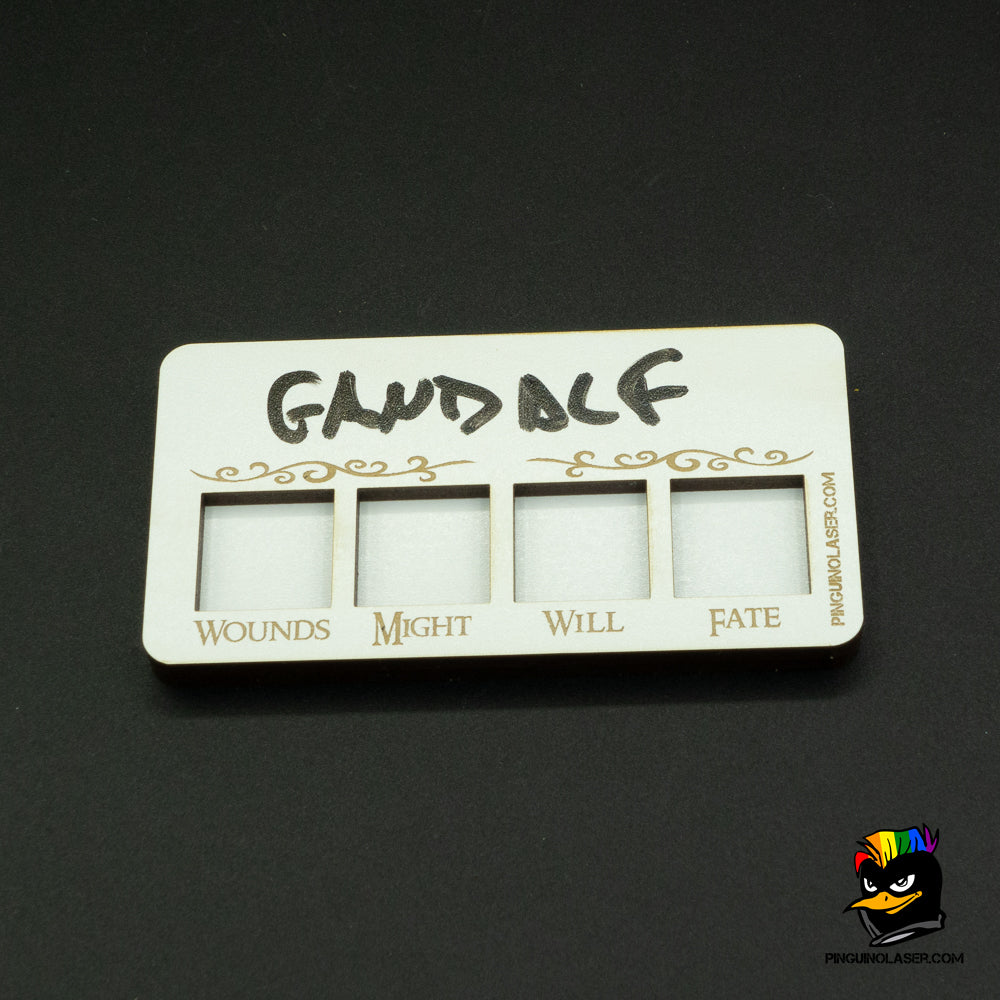 Erasable panel Middle Earth characters