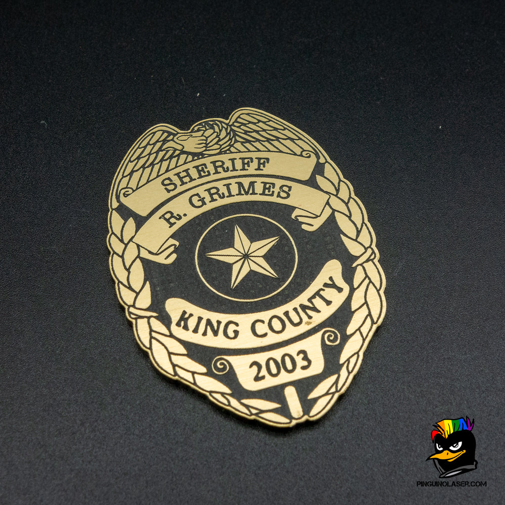 The Walking Dead All Out War Sheriff Plate Initiative Marker