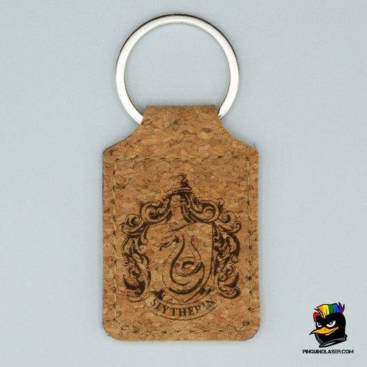 Llavero corcho casa Slytherin harry potter keyring