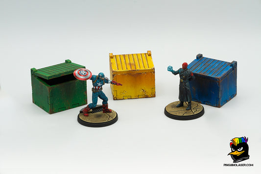 Contenedores basura escenografia