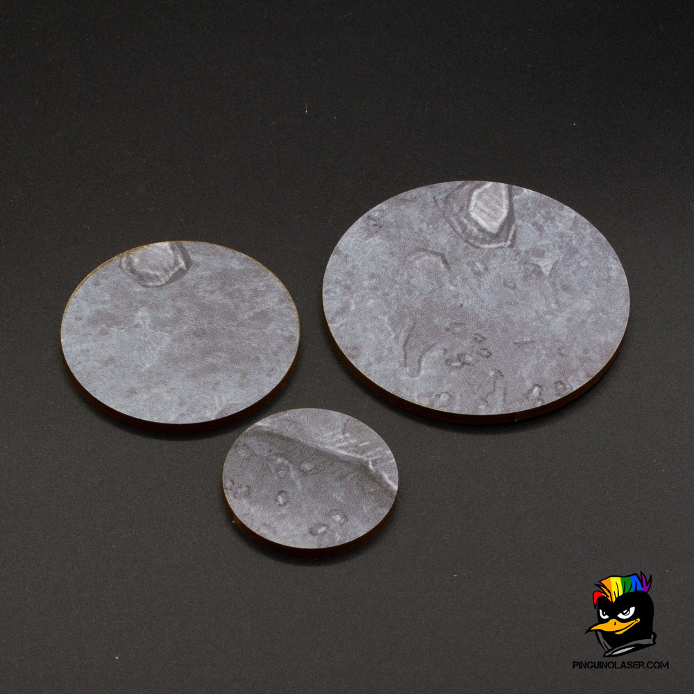 Round pre-painted bases