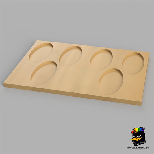 Unit movement bases 25 x 50 mm