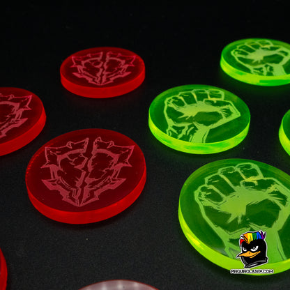 Marcadores "Ventaja y Complicación" Warmonger