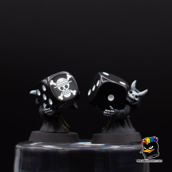 LOTE Dados D6 personalizados cara del 6 grabados