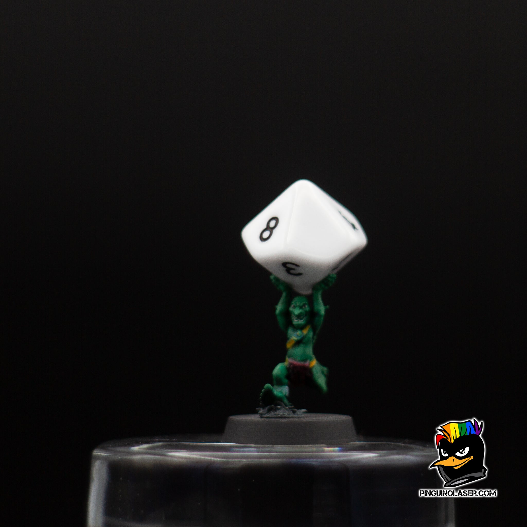 Dados D10 personalizados cara del 10 V2