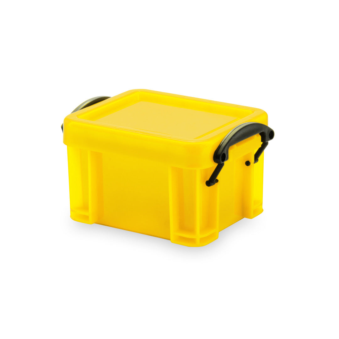 foto cajita multiusos amarilla cerrada