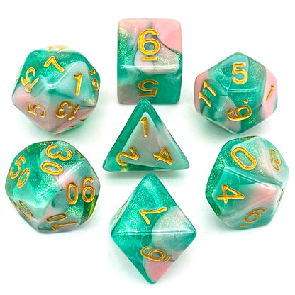 Glitter dice set