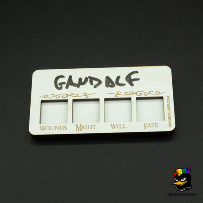 Erasable panel Middle Earth characters