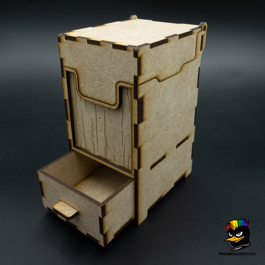 Letter box with drawer