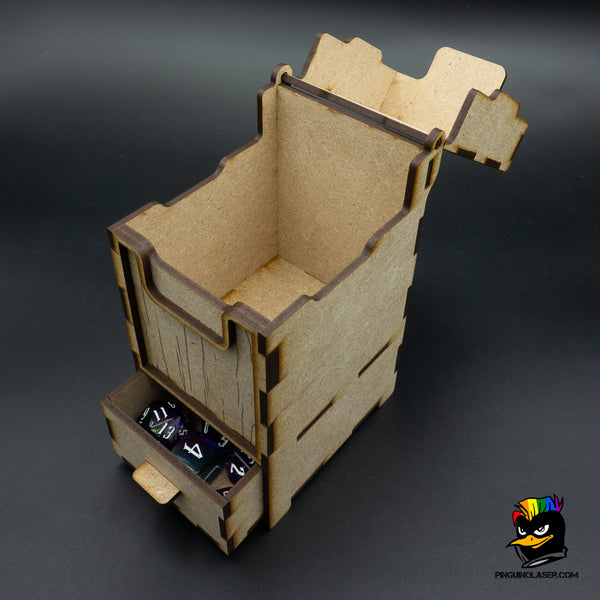 Caja para cartas con cajón – Pinguino Laser