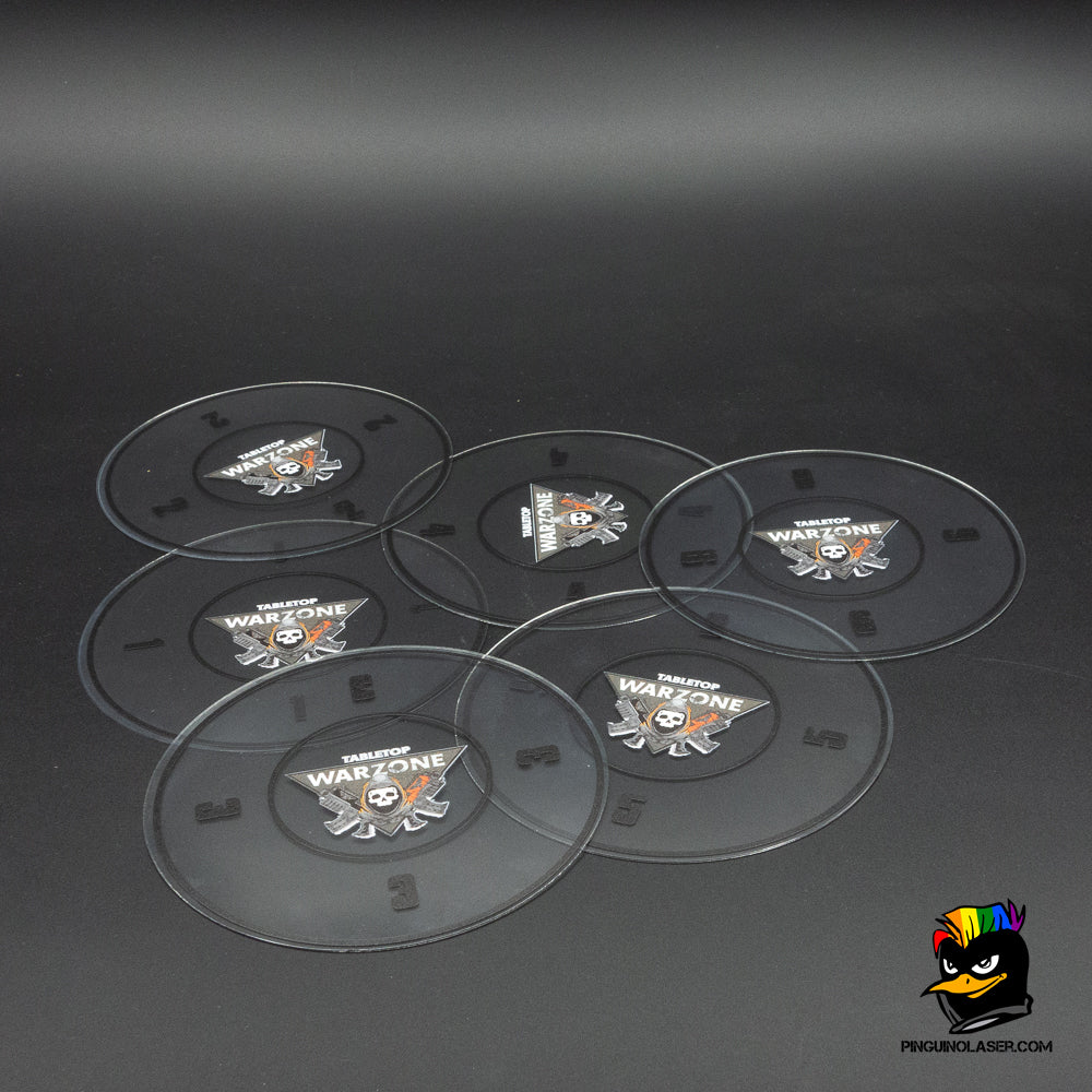 Clear Kill Team Objective Markers