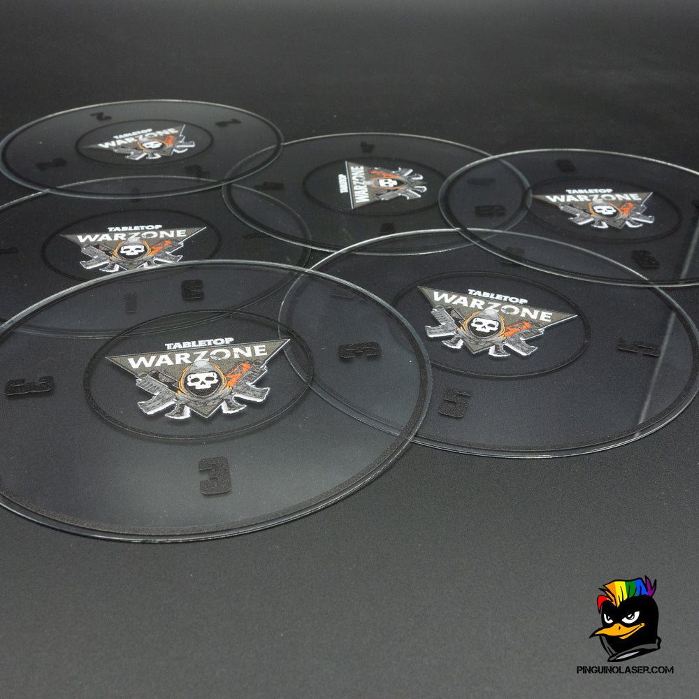 Clear Kill Team Objective Markers