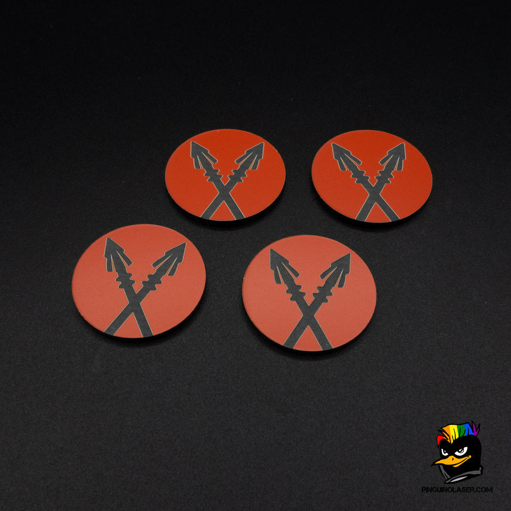 Pack 4 markers "On guard" Masters of the Universe: Battlegrounds