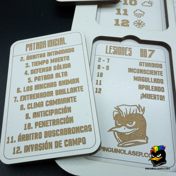 Banquillo Blood Bowl Personalizable
