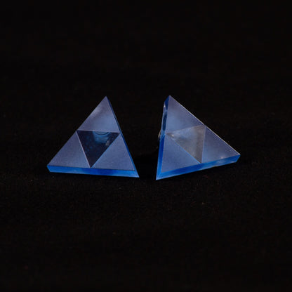 Pendientes Trifuerza Zelda Fluor Azul