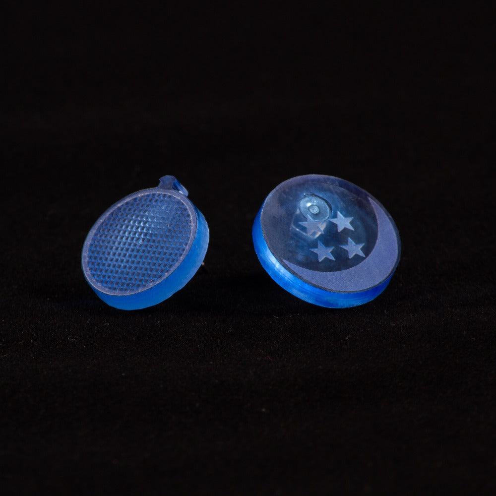 Pendientes Dragon Ball y radar Fluor Azul