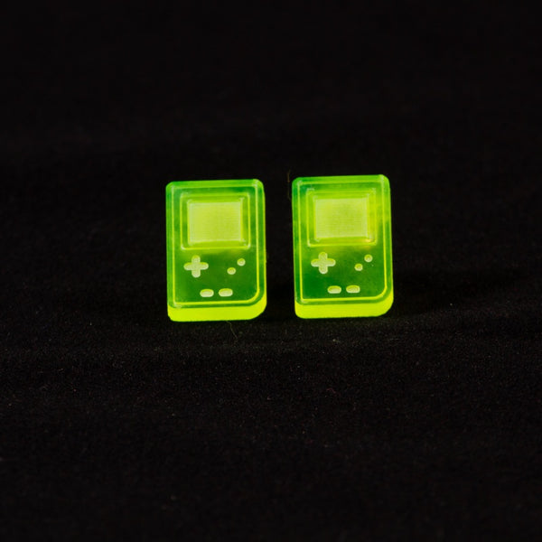 Pendientes Gameboy Fluor Verde