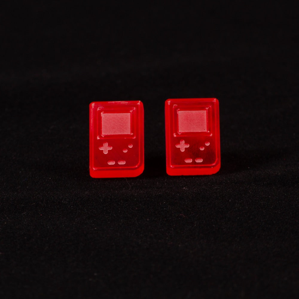 Pendientes Gameboy Fluor Rojo
