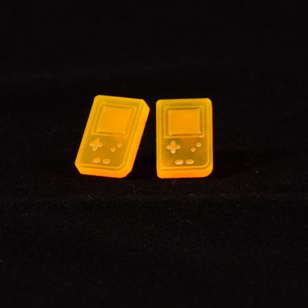Pendientes Gameboy Fluor Naranja
