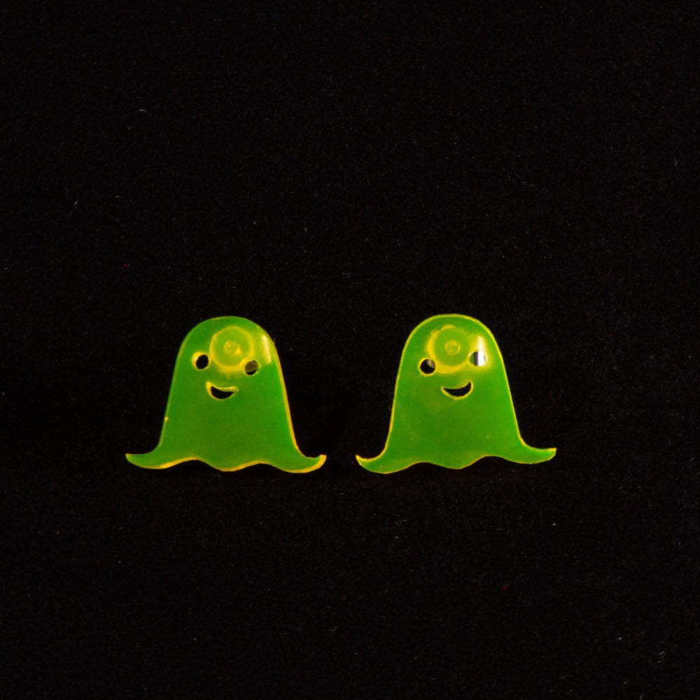 Pendientes fantasmas Fluor Amarillo