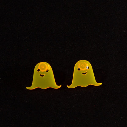 Pendientes fantasmas Fluor Naranja