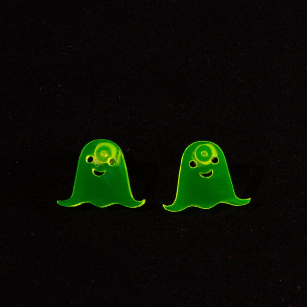 Pendientes fantasmas Fluor Verde