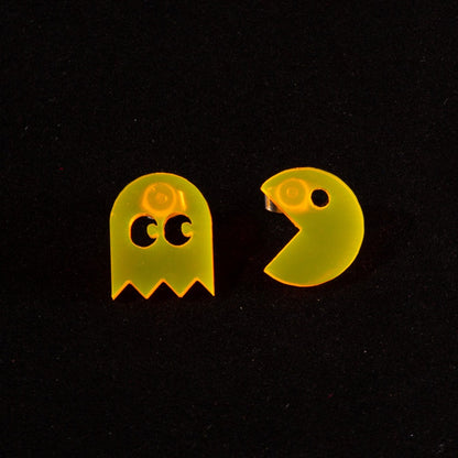 Pendientes Pac-Man Fluor Naranja
