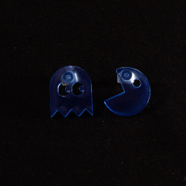 Pendientes Pac-Man Fluor Azul