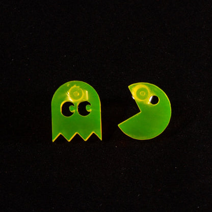 Pendientes Pac-Man Fluor Amarillo