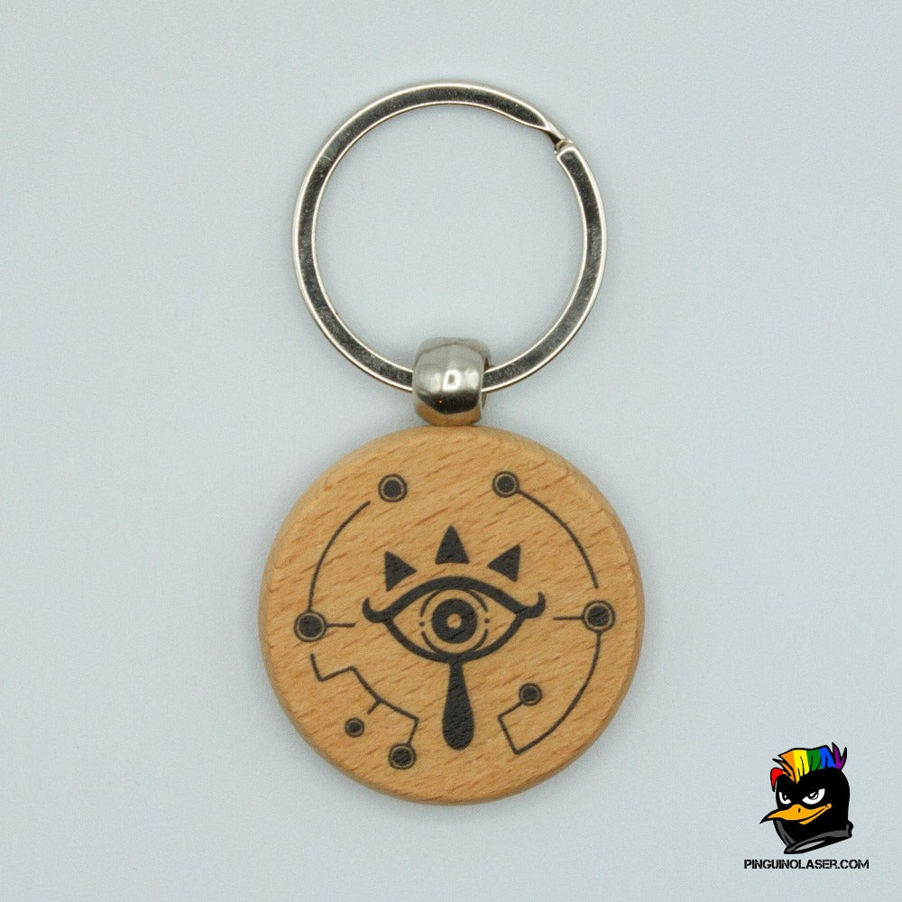 Llavero Zelda con el símbolo Sheikah