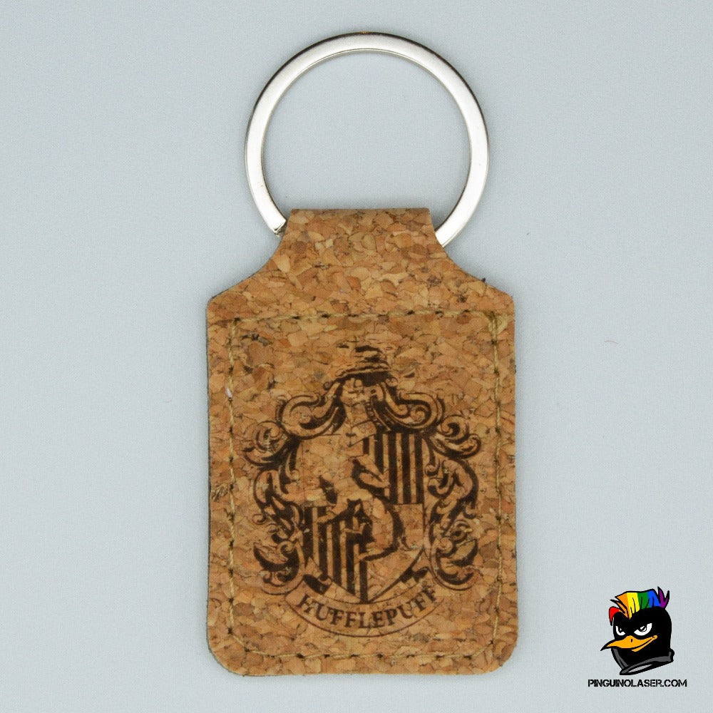 Llavero corcho casa Hufflepuff harry potter keyring