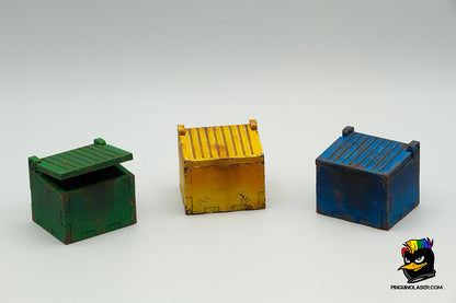 Contenedores basura escenografia