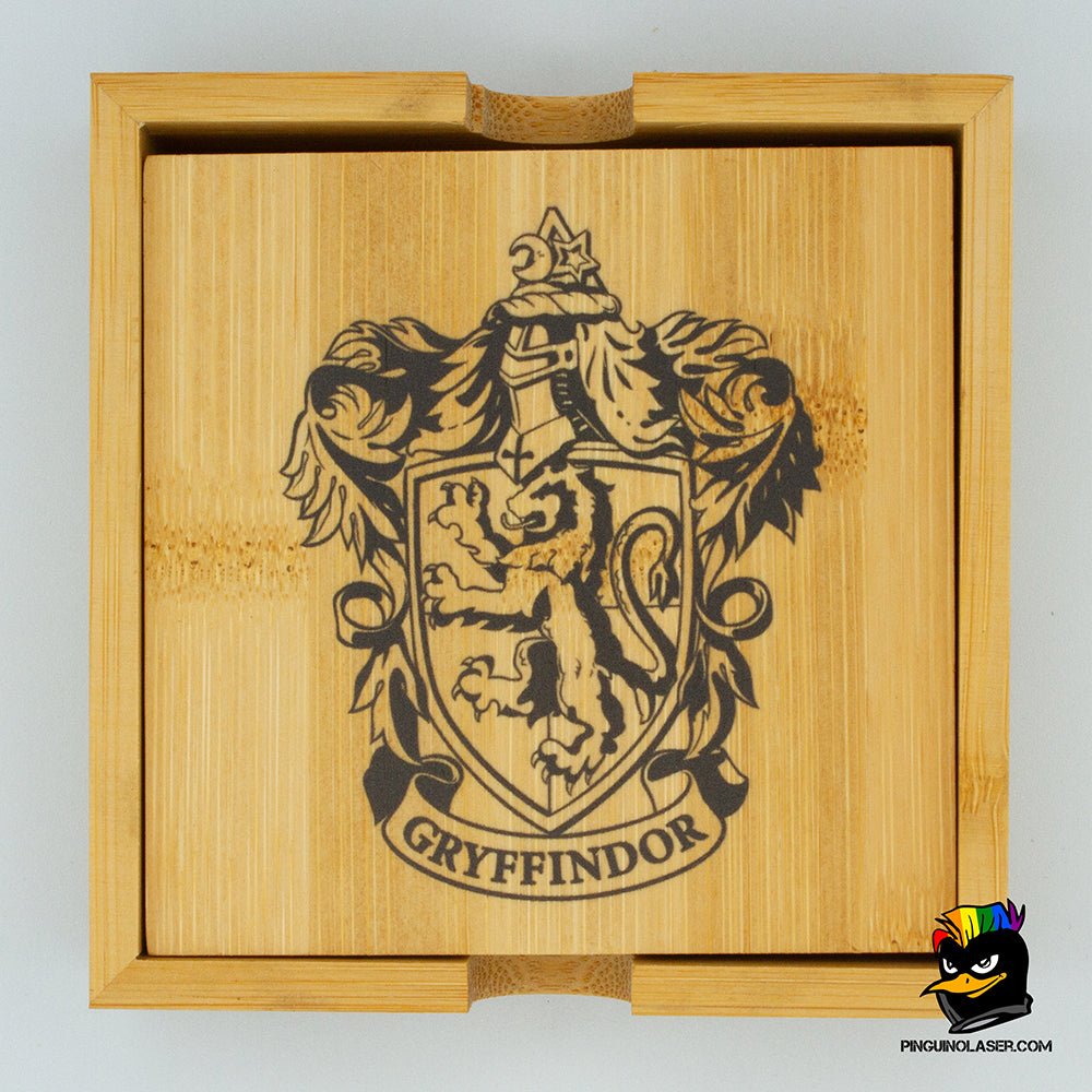 Posavasos bambu Hogwarts