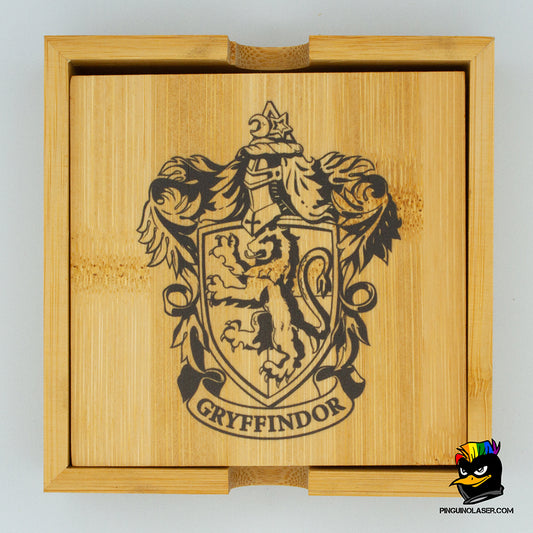 Posavasos bambu Hogwarts