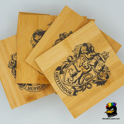 Posavasos bambu Hogwarts