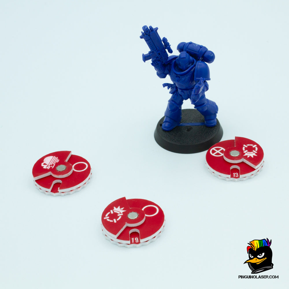 diales operativos kill team token red