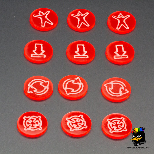 marcadores acciones básicas punkapocalyptic metacrilato rojo