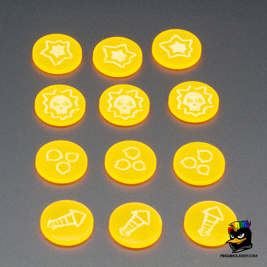 marcadores chatarreros punkapocalyptic metacrilato amarillo