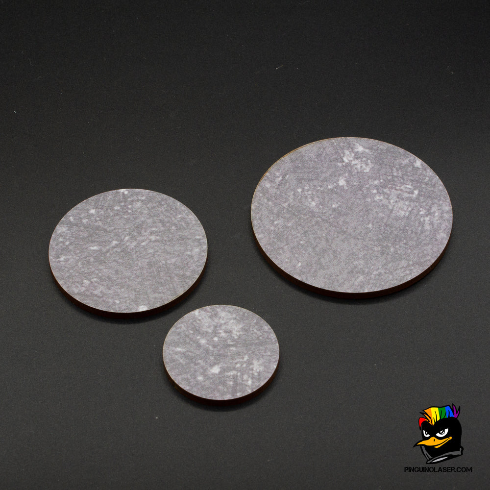 Round pre-painted bases