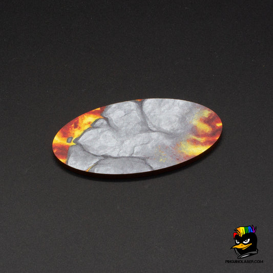 Prepainted oval bases