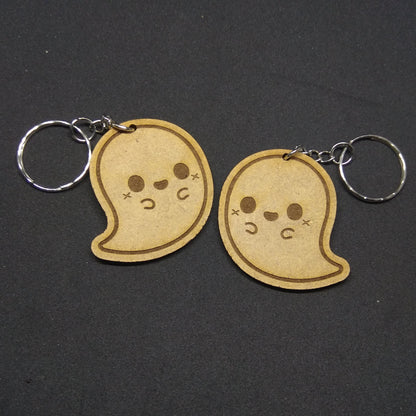 Llaveros fantasma frontal madera mdf