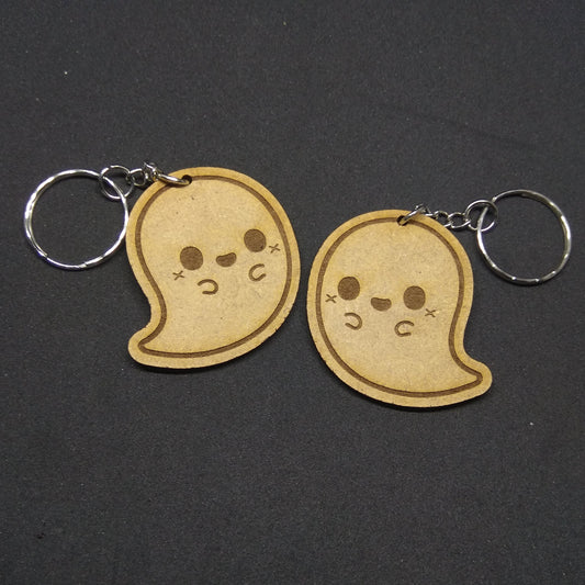 Llaveros fantasma frontal madera mdf