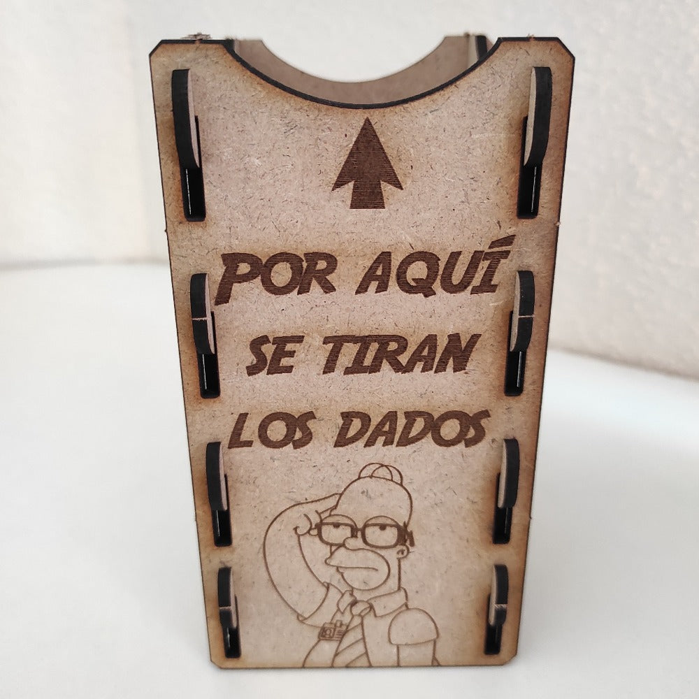 Torre de dados personalizada Trasera