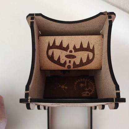 Torre de dados personalizada detalle arriba