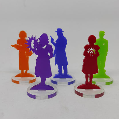 Investigadores Arkham Horror metacrilato colores core set