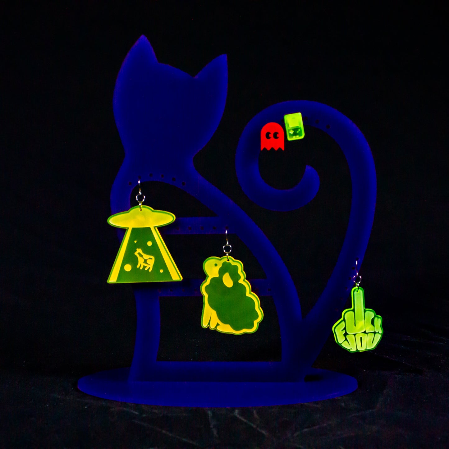 Cat methacrylate display jewelry box