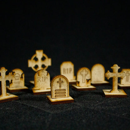 Cementerio lapidas escenografia