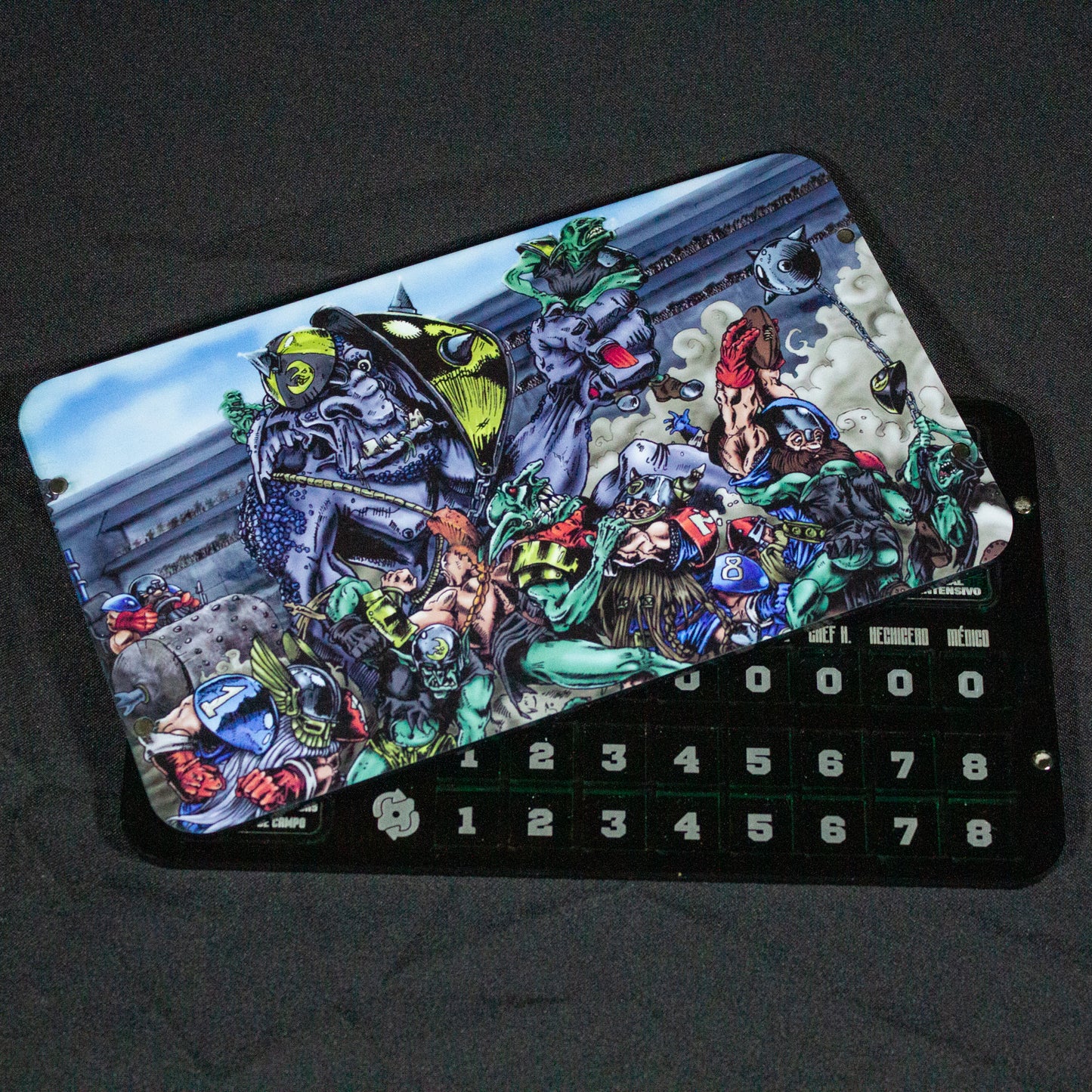 Banquillo Blood Bowl metacrilato acrylic Bloodbowl Pitch Bench